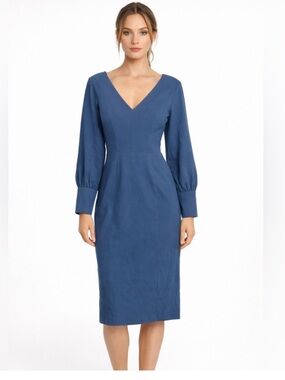 Dress the population - Norah dress in blue graphite size small